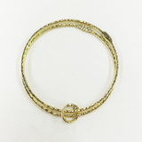 BB74B GOLD | DOUBLE GOLD FRIENDSHIP AND LOVE BANGLE