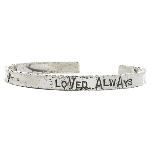BCHL44 | WORD CUFF . LOVED ALWAYS