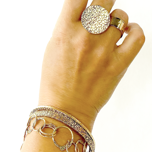 BLO30B GOLD | OPEN GOLD LINK BRACELET
