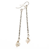 ES22B-PL | STERLING PEARL AND STICK EARRINGS