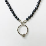 NBK1B-BK | FORGET ME KNOT BEADED NECKLACE