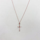 NCHCR21B-GOLD | GOLDEN DELICATE CROSS NECKLACE