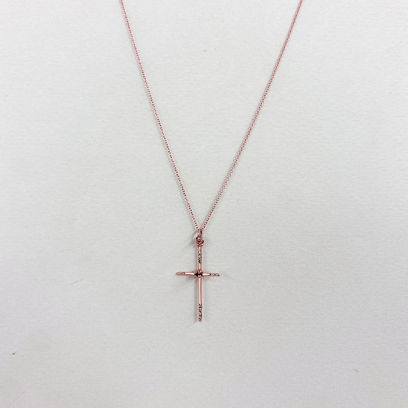 NCHCR21B-GOLD | GOLDEN DELICATE CROSS NECKLACE