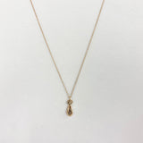 NCHJTB GOLD |  GOLDEN JESUS TEAR NECKLACE