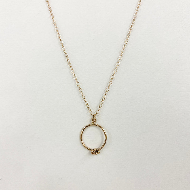 NCHK10B GOLD | FORGET ME KNOT NECKLACE