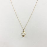 NCHK1B GOLD | DELICATE FORGET ME KNOT NECKLACE