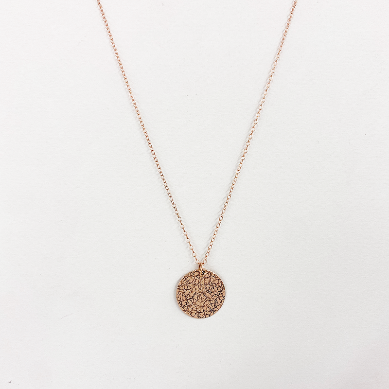 NCHM79B 3/4 GOLD |GOLD CIRCLE OF HOPE NECKLACE