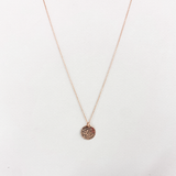 NCHM79B 1/2 GOLD | ENGRAVABLE MEDALLION NECKLACE