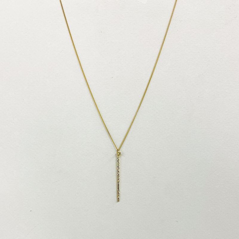 NCHS10B L GOLD | WALK IN GRACE STICK NECKLACE