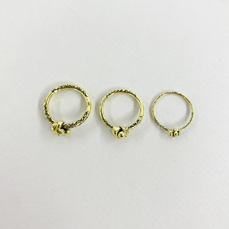 R40B GOLD | 18K GOLD FORGET ME KNOT RINGS