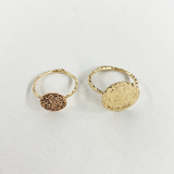 R6B 18K S GOLD | 18K SMALL EVERYDAY MEDALLION RING