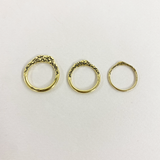 R8B 18Y GOLD | 18K SIGNATURE SCULPTED STACKING RINGS