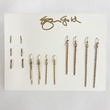 ES2B GOLD | WALK IN GRACE STICK EARRINGS
